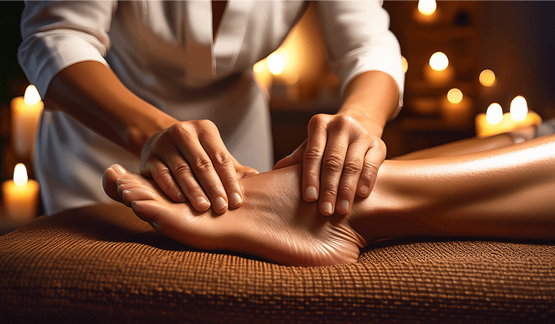 Reflexología podal con masaje relajante 80 min en Navirea Spa